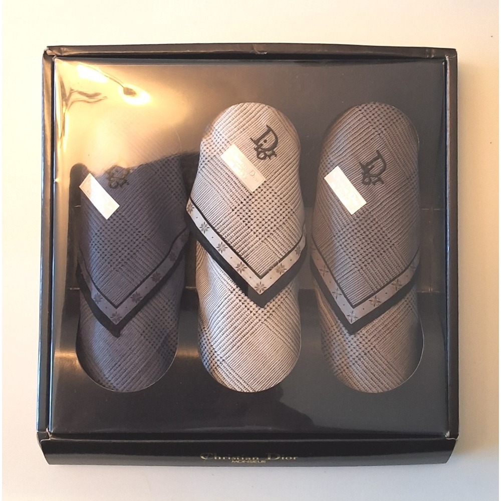 New Vintage Christian Dior Monsieur Men's Handkerchiefs - 3‎ Pack